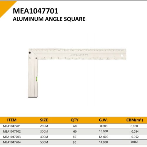 ALUMINUM ANGLE SQUARE