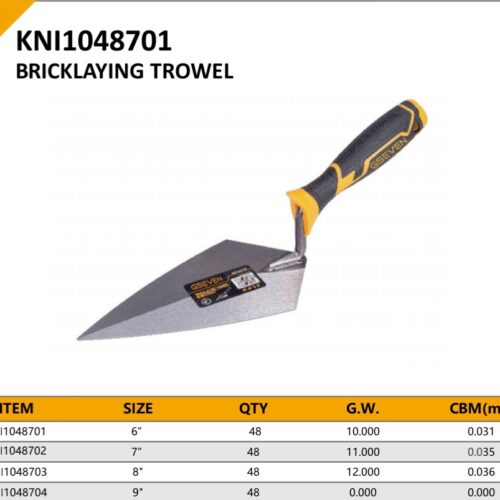 BRICKLAYING TROWEL