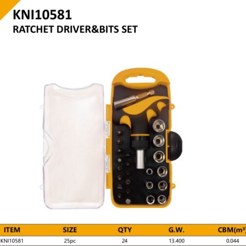 RATCHET DRIVER&BITS SET
