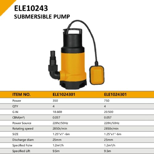 SUBMERSIBLE PUMP